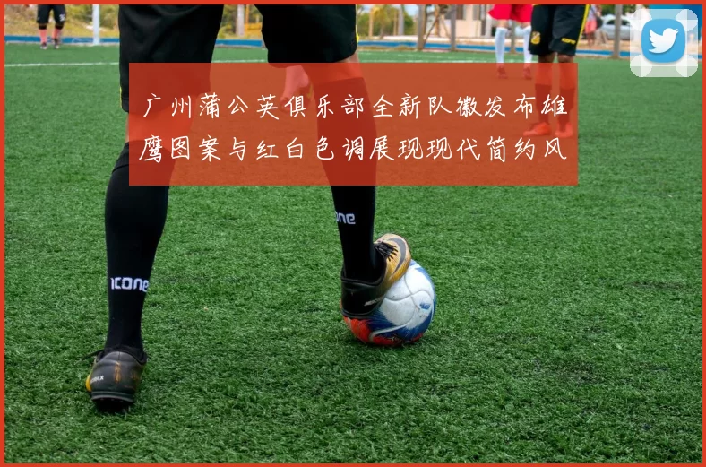 广州蒲公英俱乐部全新队徽发布雄鹰图案与红白色调展现现代简约风格