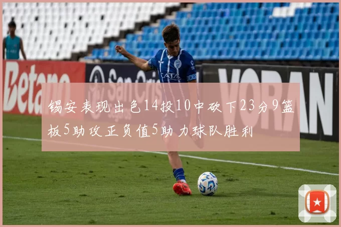 锡安表现出色14投10中砍下23分9篮板5助攻正负值5助力球队胜利